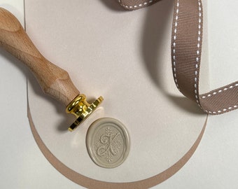 Letter X - Cursive Initial Wax Seal Stickers