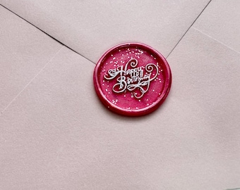 Happy Birthday - Wax Seal Stickers