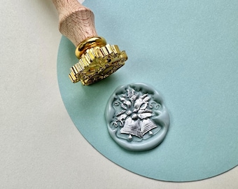 Christmas Bells - Festive Christmas Wax Seal Stickers
