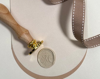 Letter M - Cursive Initial Wax Seal Stickers