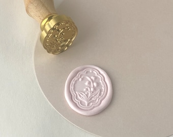Lily of My Heart Flower - Wax Seal Stickers