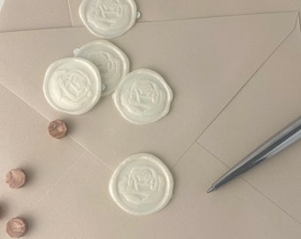 Rose Head - Wax Seal Stickers