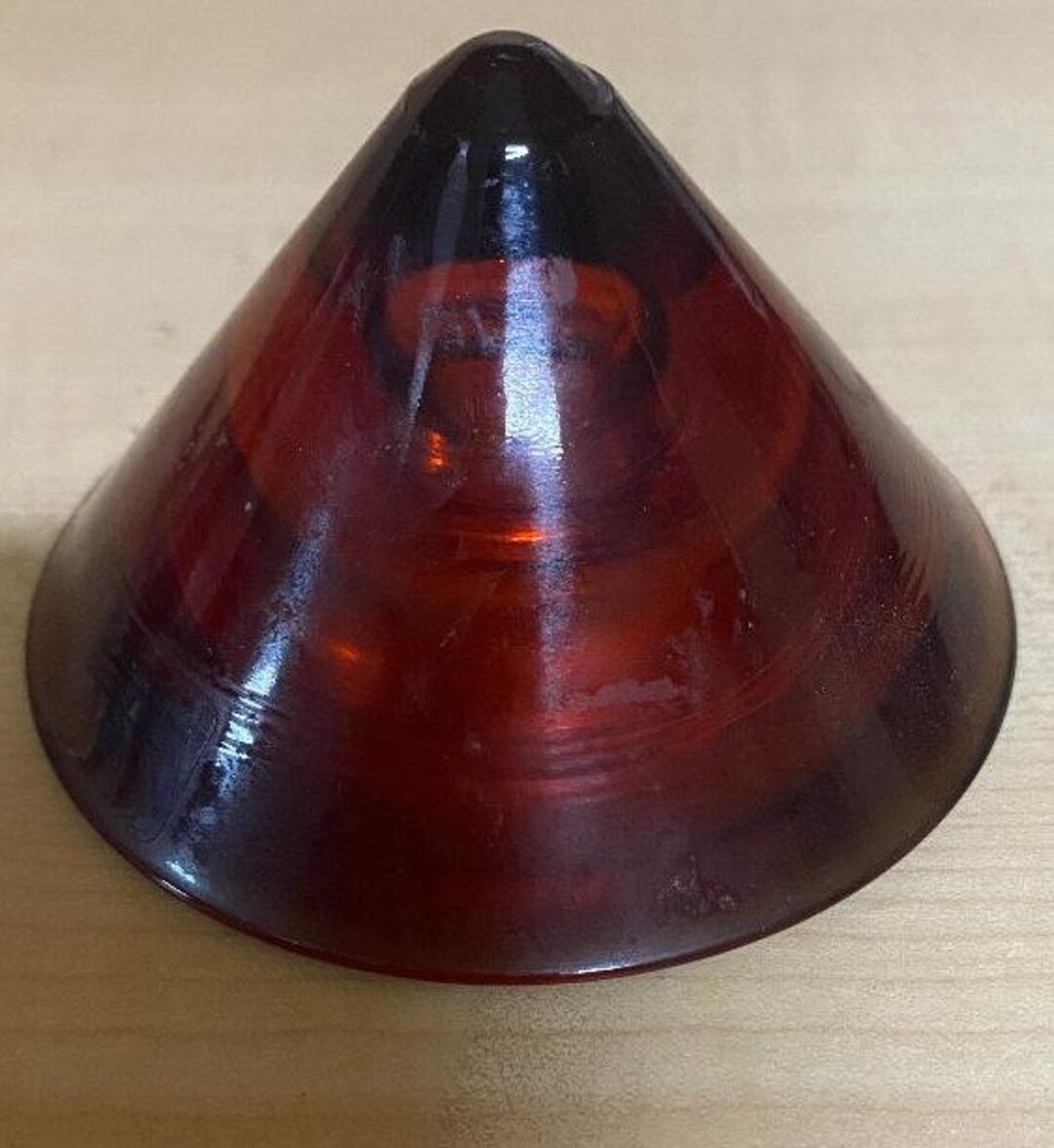 Vintage Amber Pyramid Zodax Candle Votive Holdermade in Etsy