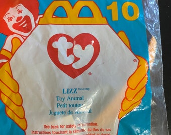Ty Mcdonalds Liz Beanie Baby new in package # 10