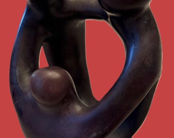 Father Mother And Child Sculpture Abstract  Sold per each