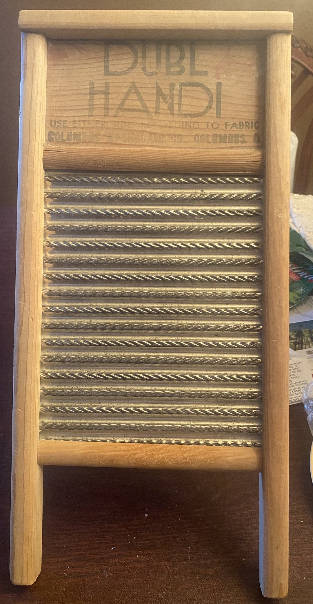 Vintage Dubl Handi Washboard Ideal for Silk, Hosiery, Lingerie or Handkerchiefs Small Washboard