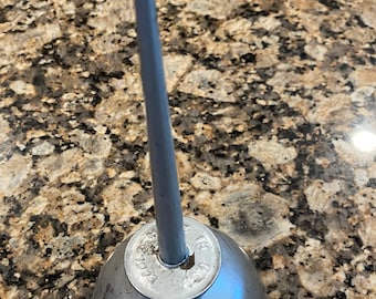 Vintage Eagle Thumb Pump Aceite Engrasador de latas Hecho en EE.UU. 8 "de altura