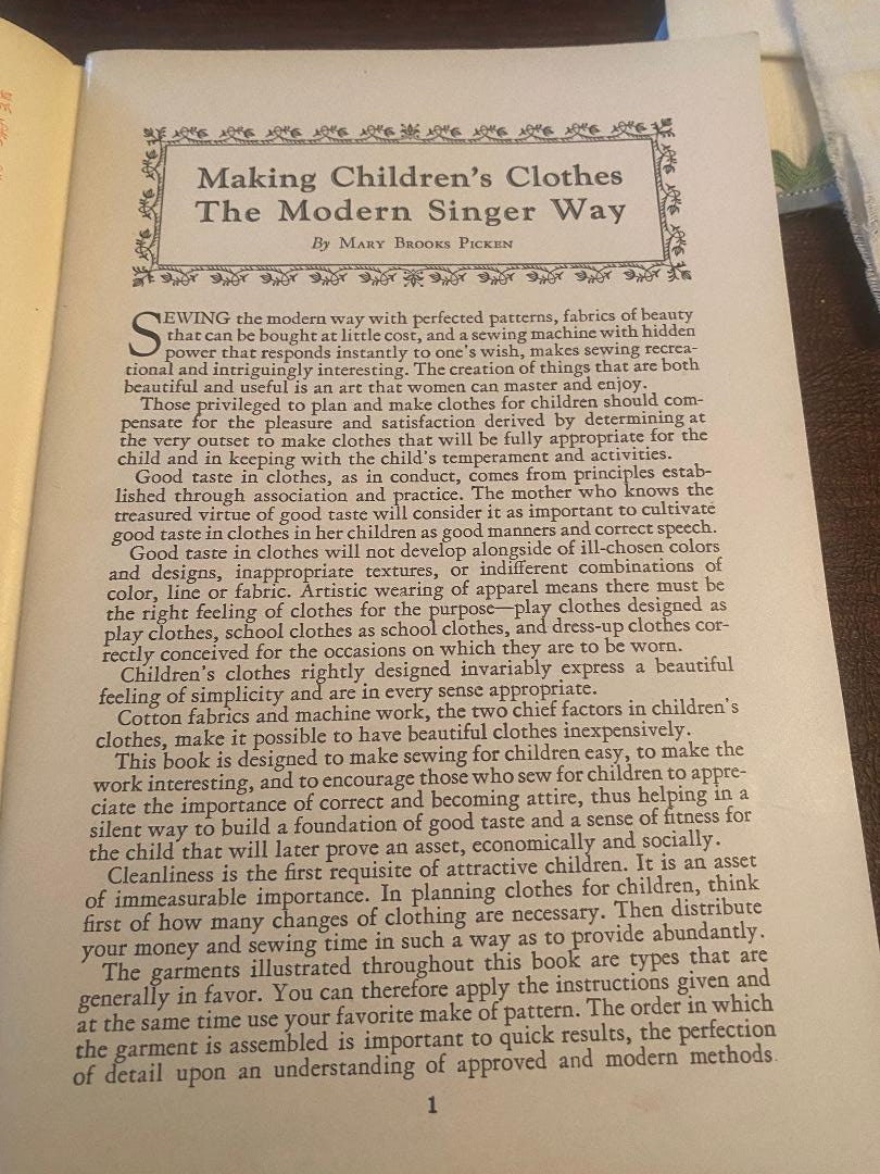 Singer Sewing Library 1930s, Short Cuts to Home Sewing, How to Make