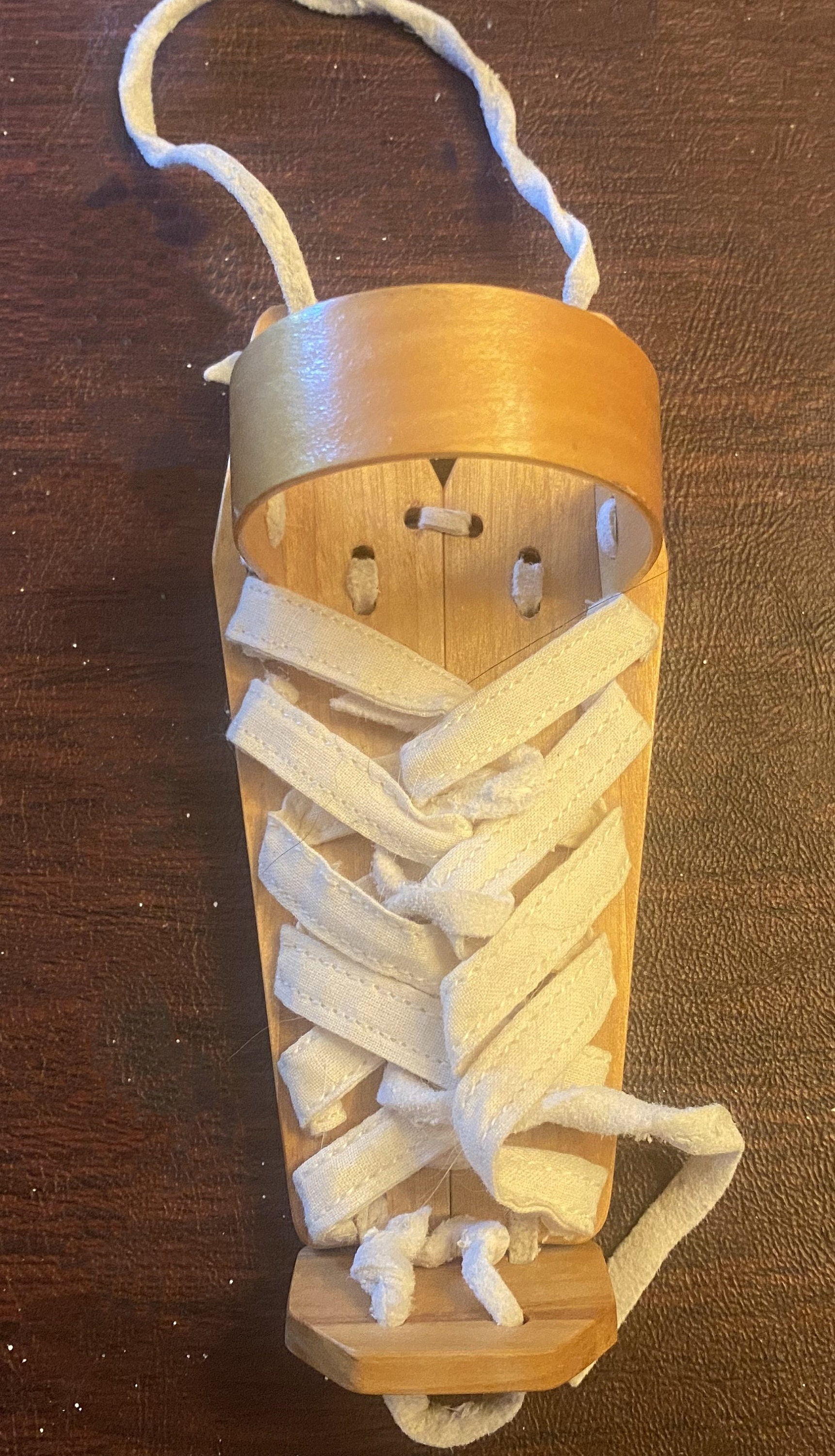 Traditional Navajo Native Doll American Cradle Board Southwestern Art