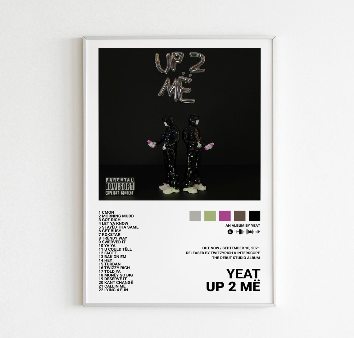 Yeat Posters / up 2 Me Poster Album Cover Poster Poster Etsy