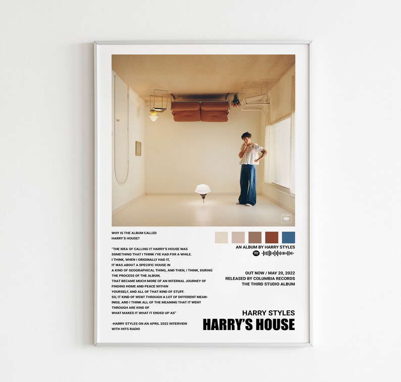 Harry Styles Poster / Harrys House Poster / Album Cover Poster - Etsy