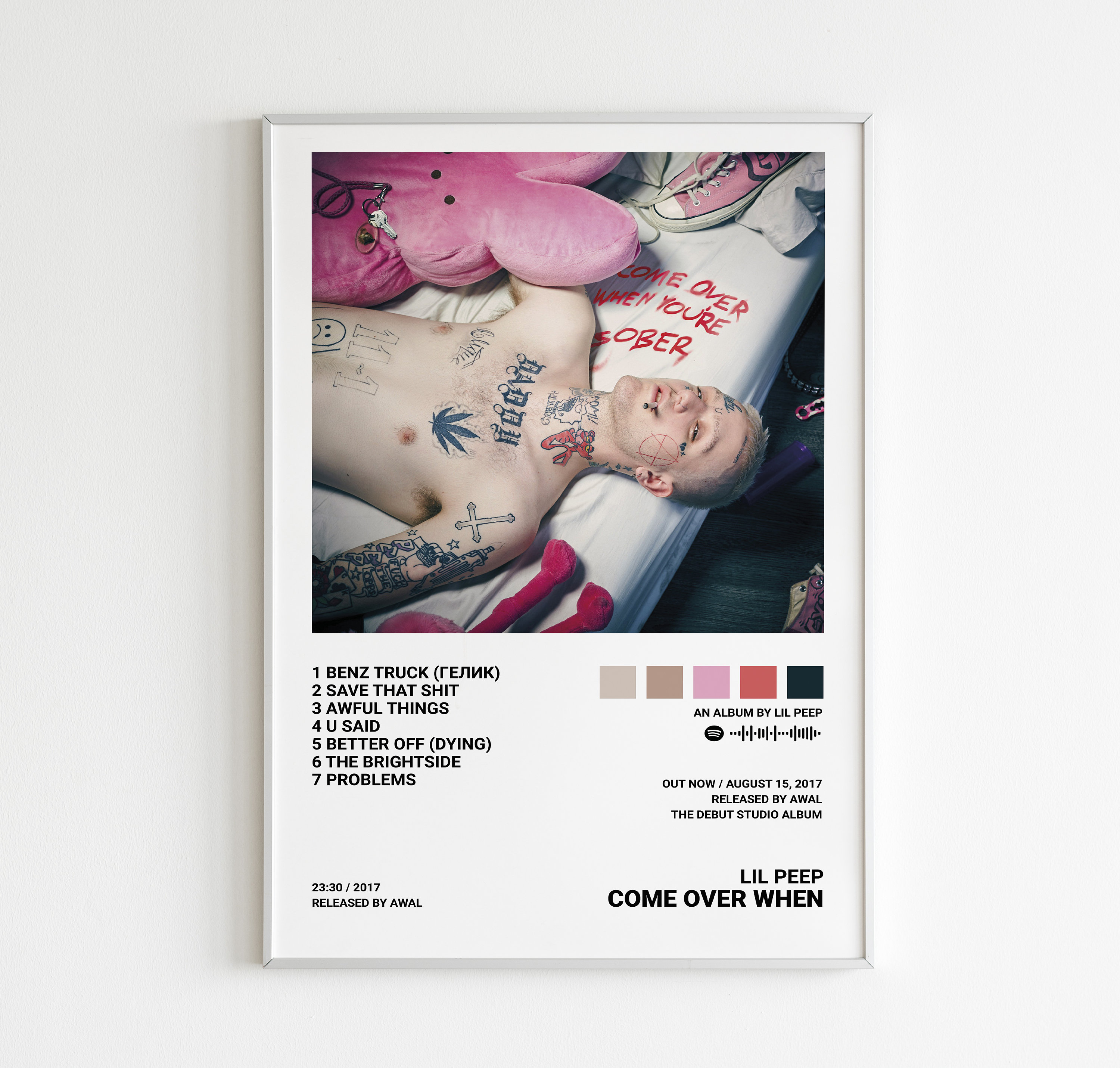 Discover Lil Peep Posters / Come Over When You're Sober Poster