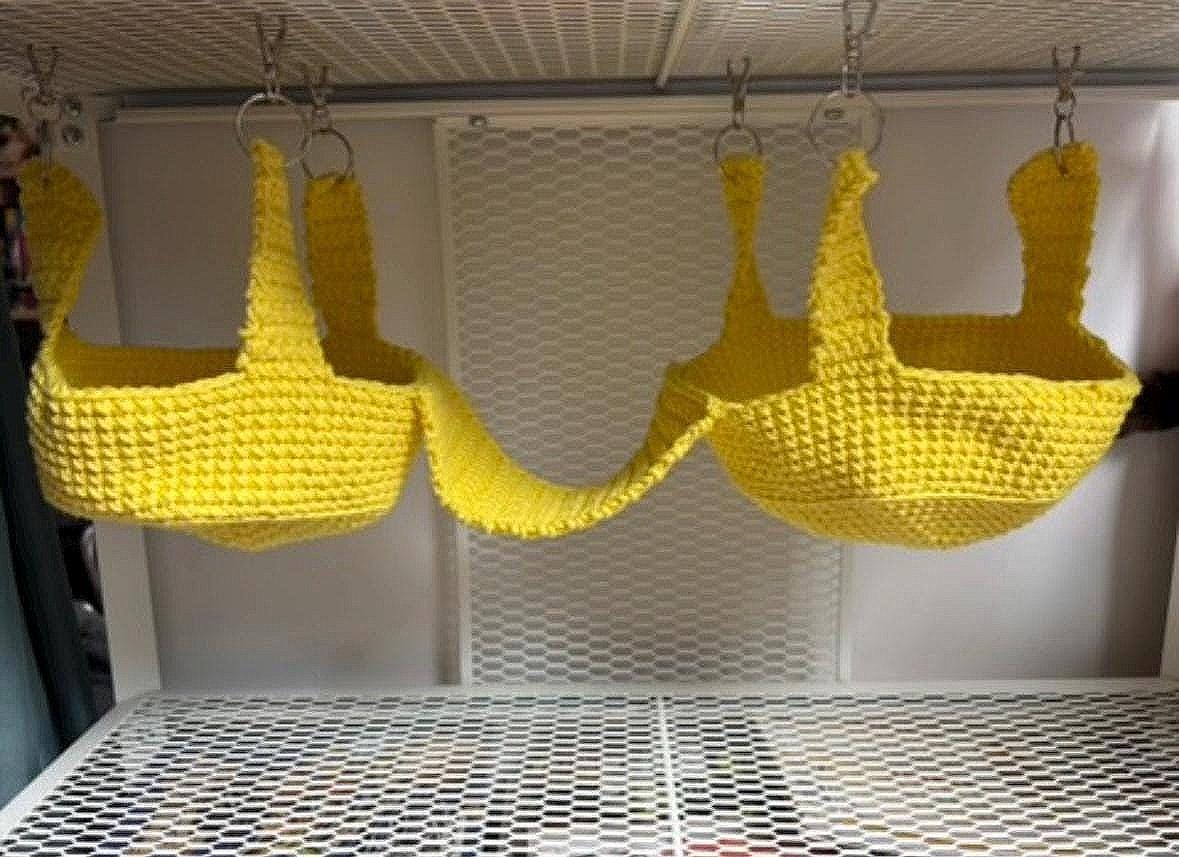 Crochet Hammock Pattern Rats Crochet Pattern for Rodent Cage Accessories (rats, Mice): Boat Hammock ...