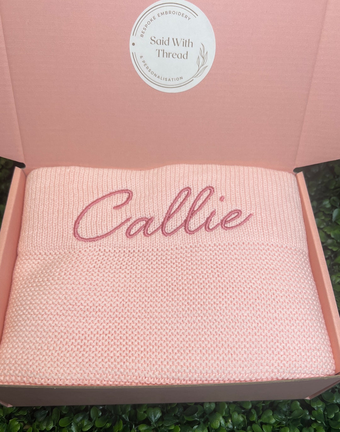 Personalised Embroidered Baby Blanket Name Embroidery Etsy Australia