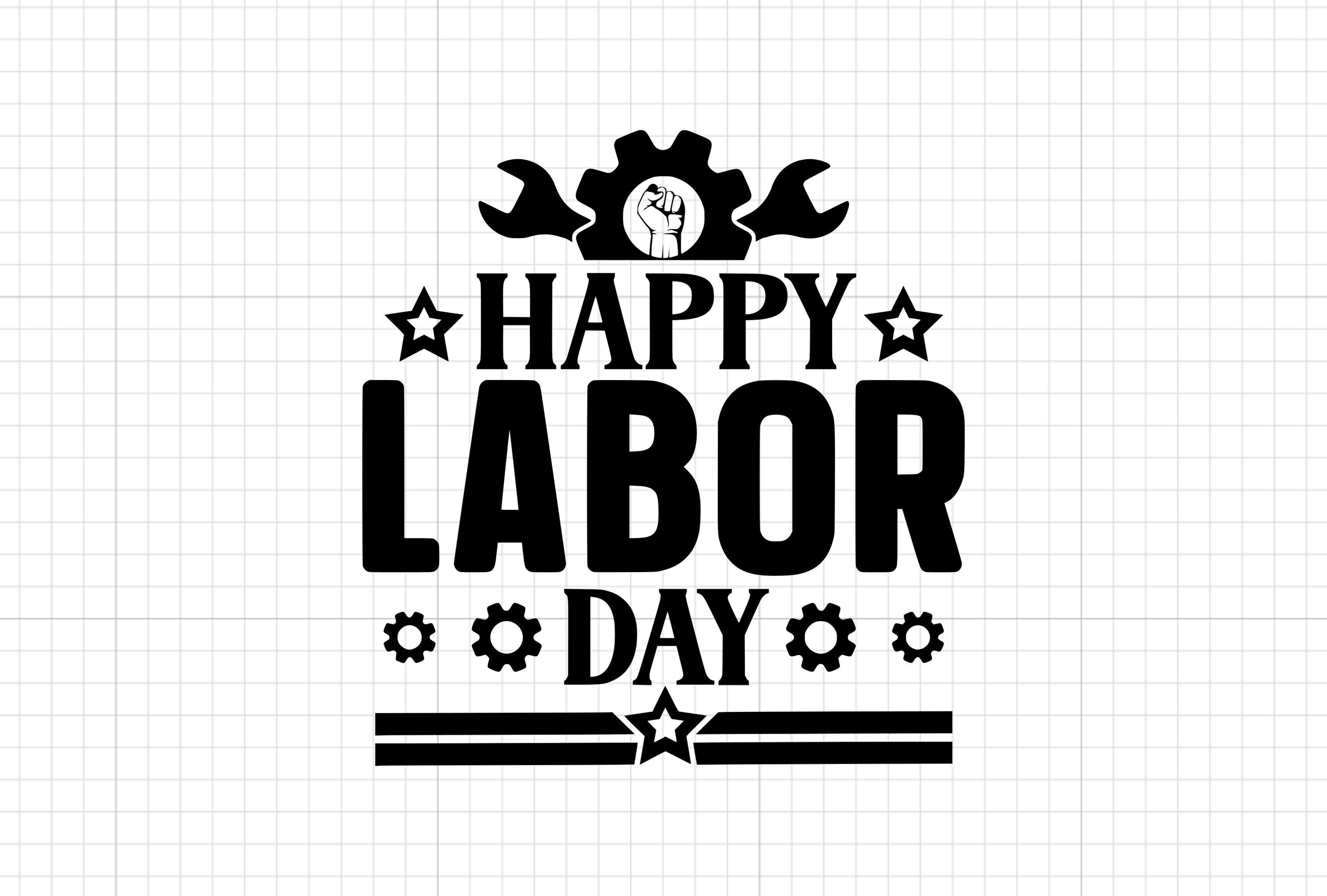Labor Day Clip Art Free Black White