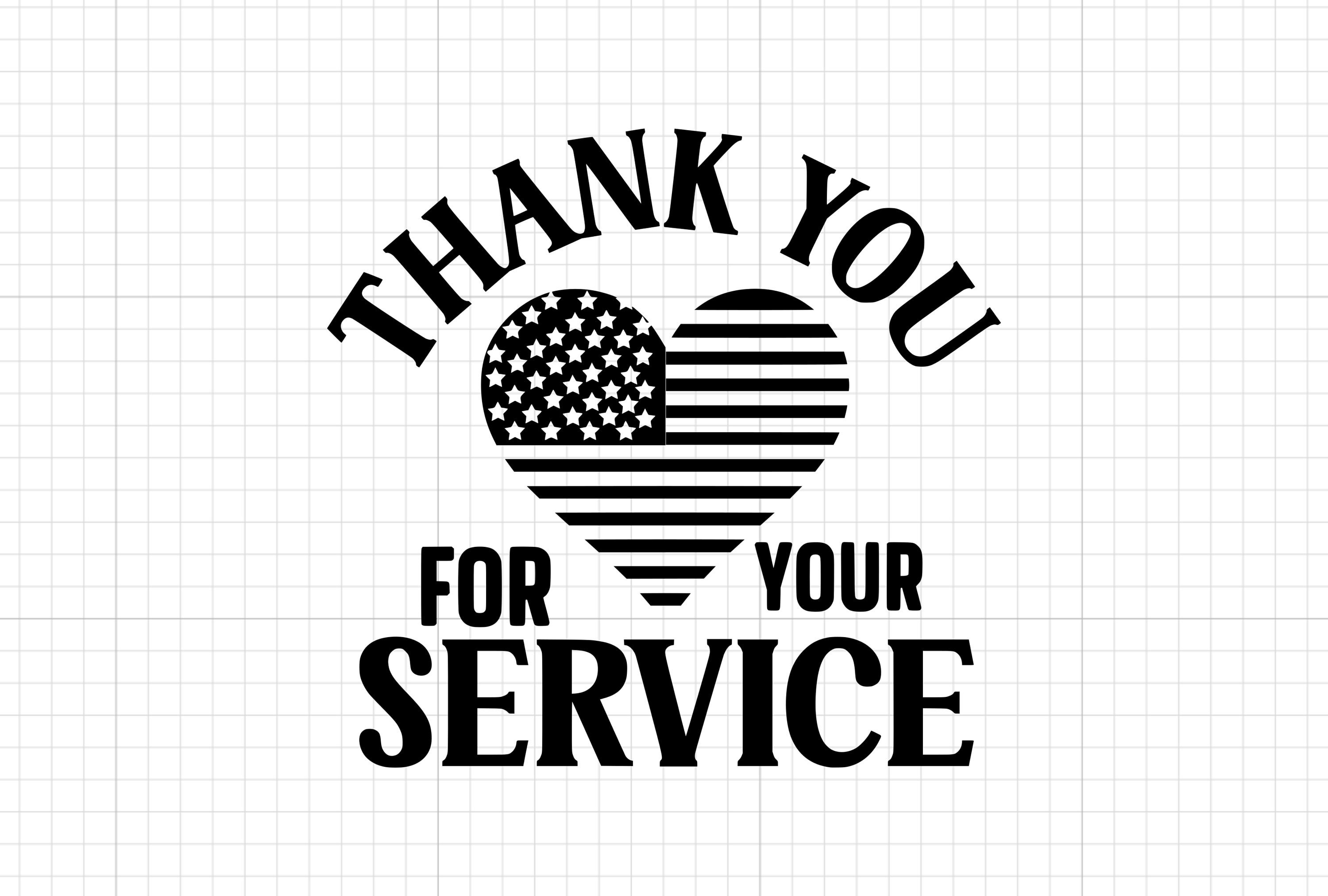 Gracias por su servicio svg svg militar svg patriótico png Etsy México