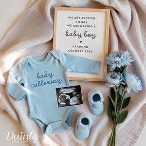 Boy Pregnancy Announcement: Spring Baby Reveal (Digital Download)