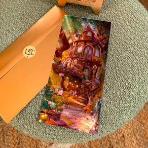 Carte Postale Guinguette Branchée Branchouille art concert foret fantasy ecureuil renard arbre été automne cadeau noel noel illustration