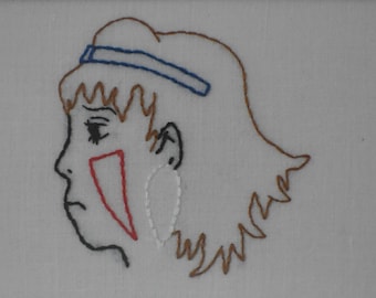 Broderie "Princesa Mononoké" - Hayao Miyazaki