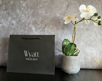 Small Black Boutique Gift Bag