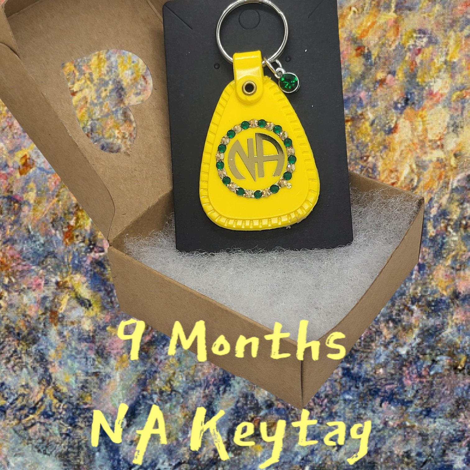 Yellow na key tag sale