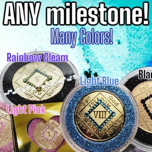 Custom Narcotics Anonymous Medallion: Any Year, Many Colors