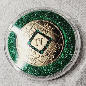 Any Year Custom Narcotics Anonymous NA medallion Other color options. FREE coin capsule, gift box, & na goodie bag coin chip Recovery image 6