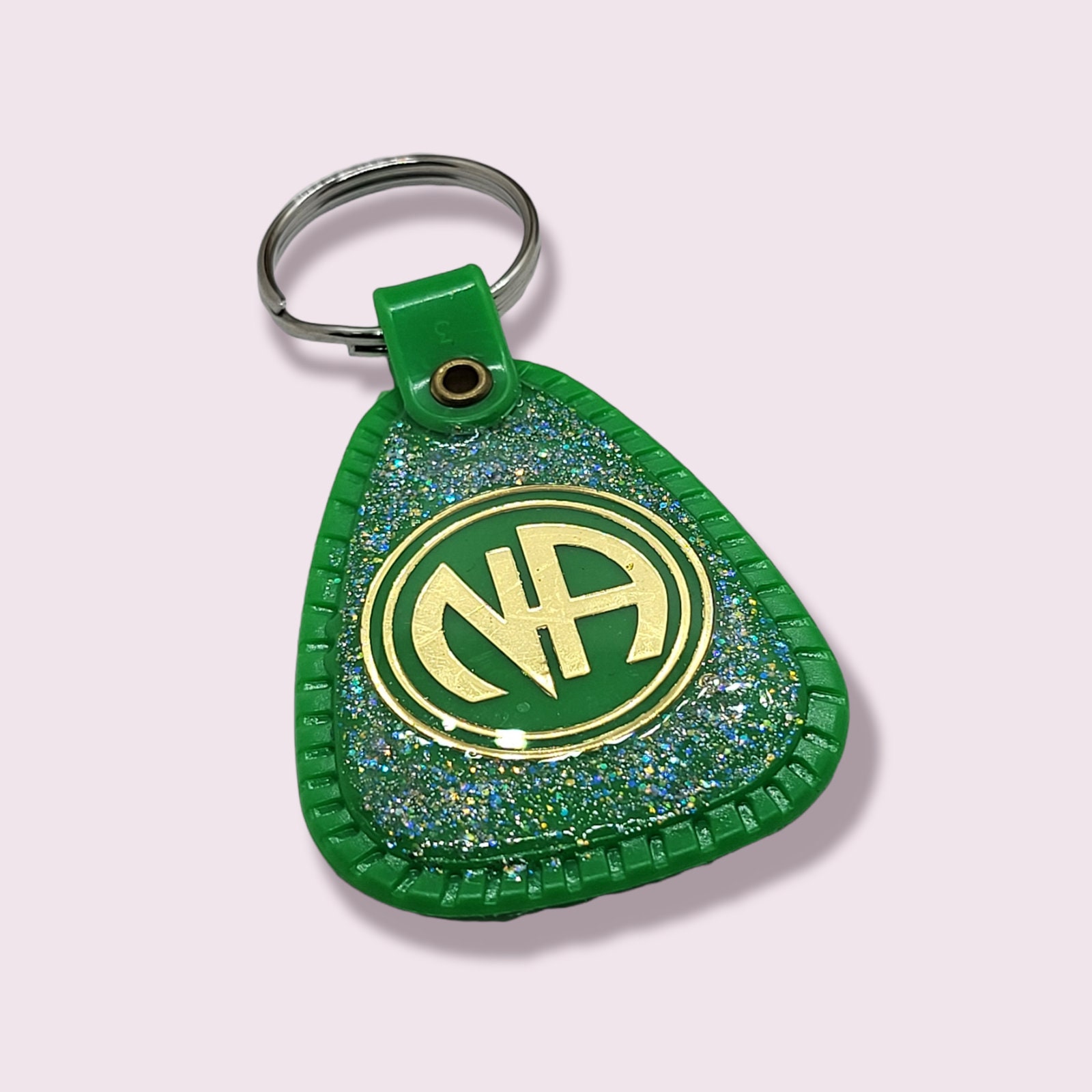 Na Sticker NA Narcotics Anonymous 60 Days Green GLITTER Keytag! Free Vinyl NA ...
