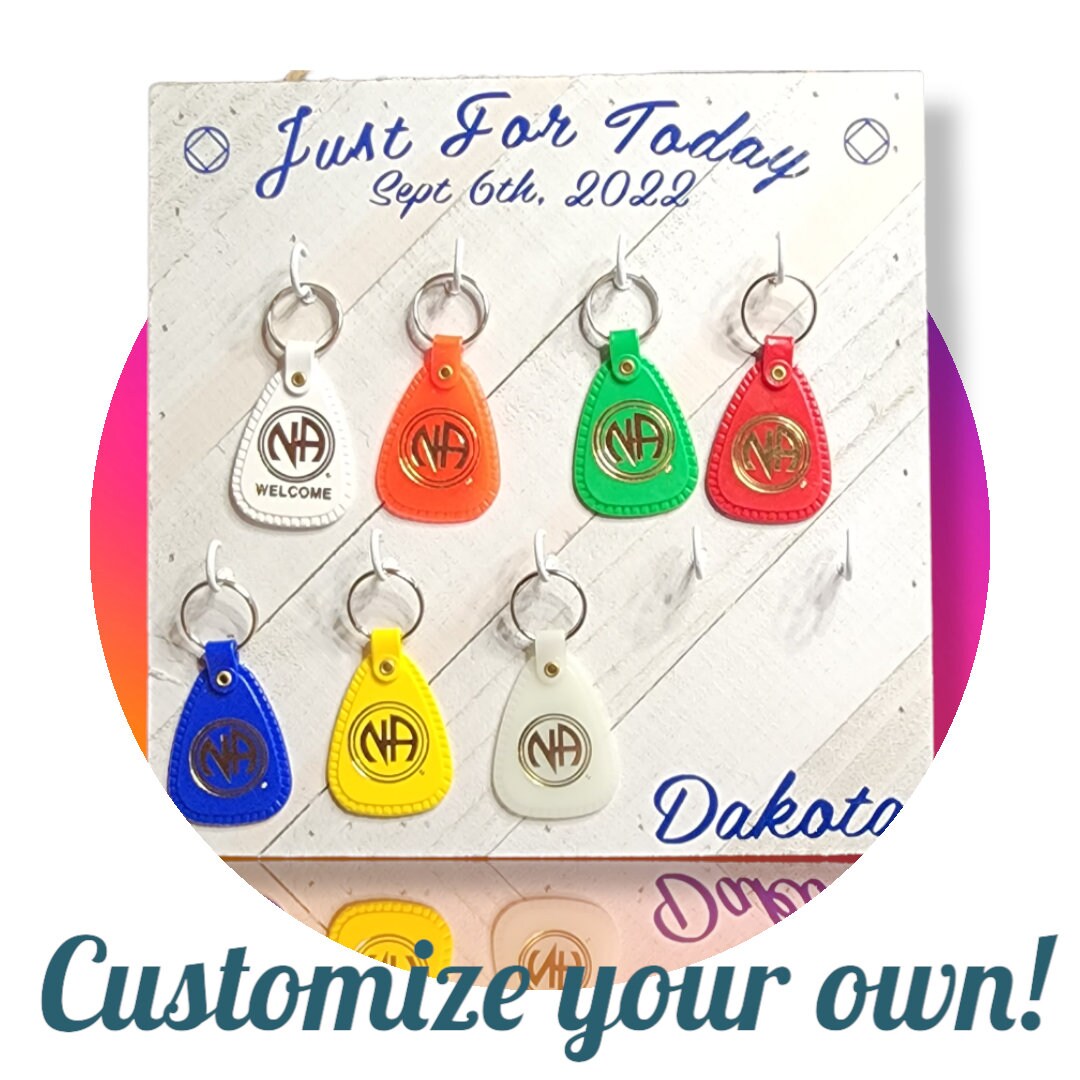 Customizable NA Clean Date Key Tag Display Board: Sobriety Gift - Etsy