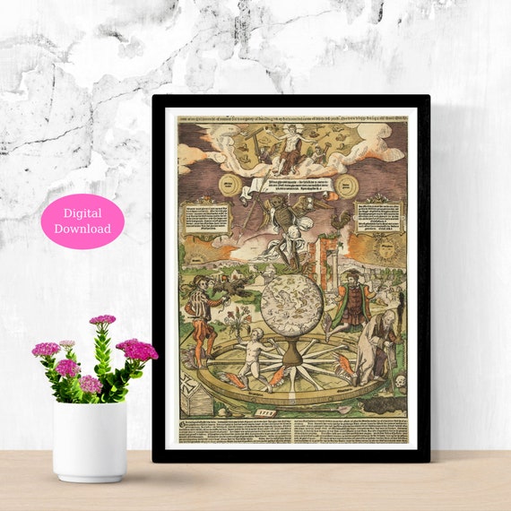 The Wheel of Life Digital Poster Wall Art Digital Wall Art Etsy