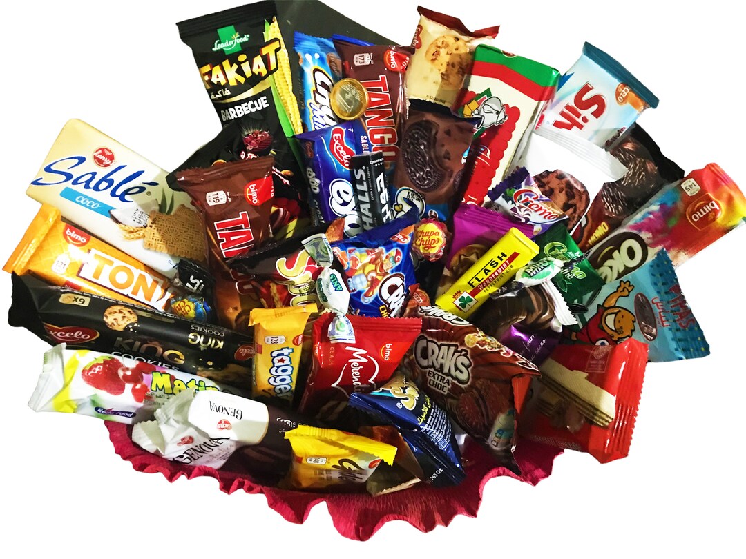 Moroccan Snack Box Snacks Cookies Biscuits Candies Etsy