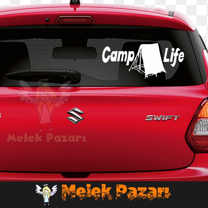 Camp Life Outdoor Car Sticker. Camp Decals Caravan Decals. Etsy Hong Kong