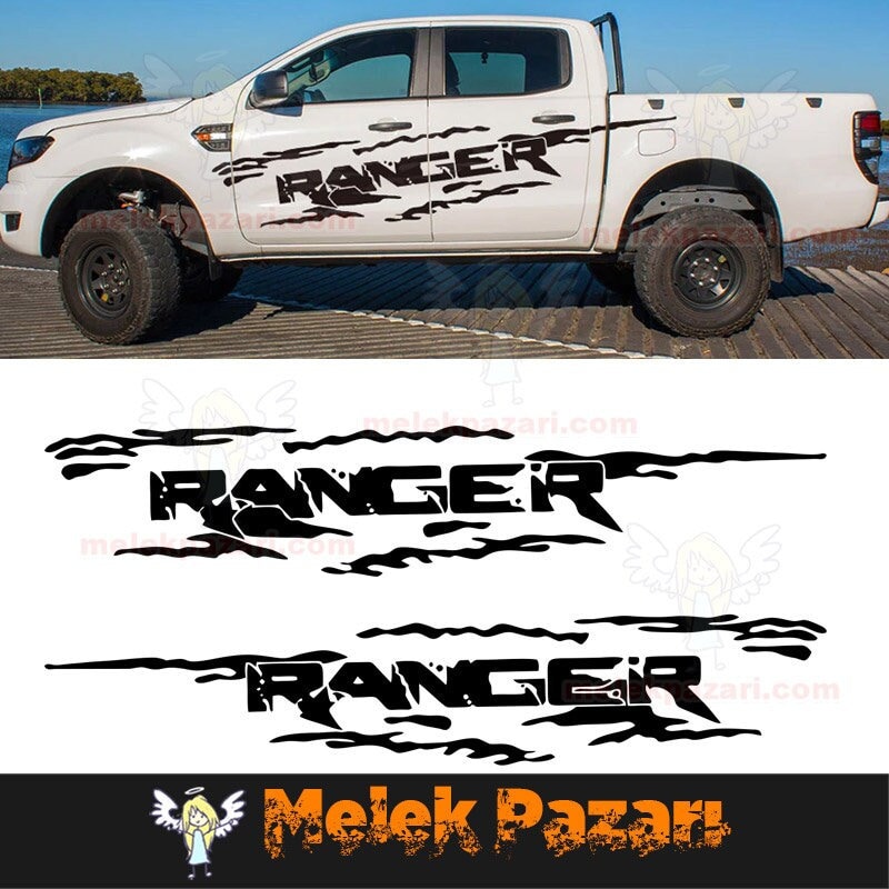 2 Pcs Ford Ranger off Road Sticker. 4x4 off Road Sticker. Truck Decals