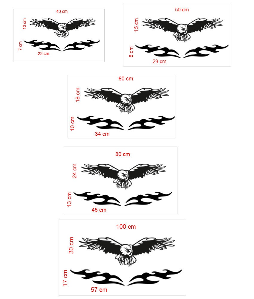 Eagle Car Hood Sticker Car Sticker Eagle Decal Eagle Car Etsy