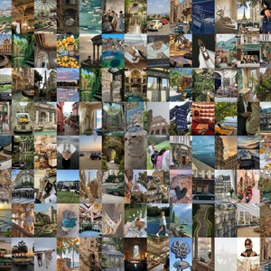 100 PCS | Vintage Wall Poster Prints | Vintage Fashion Wall Poster Collage | Vintage Aesthetic Photo Collage | Retro Aesthetic Photo Collage
