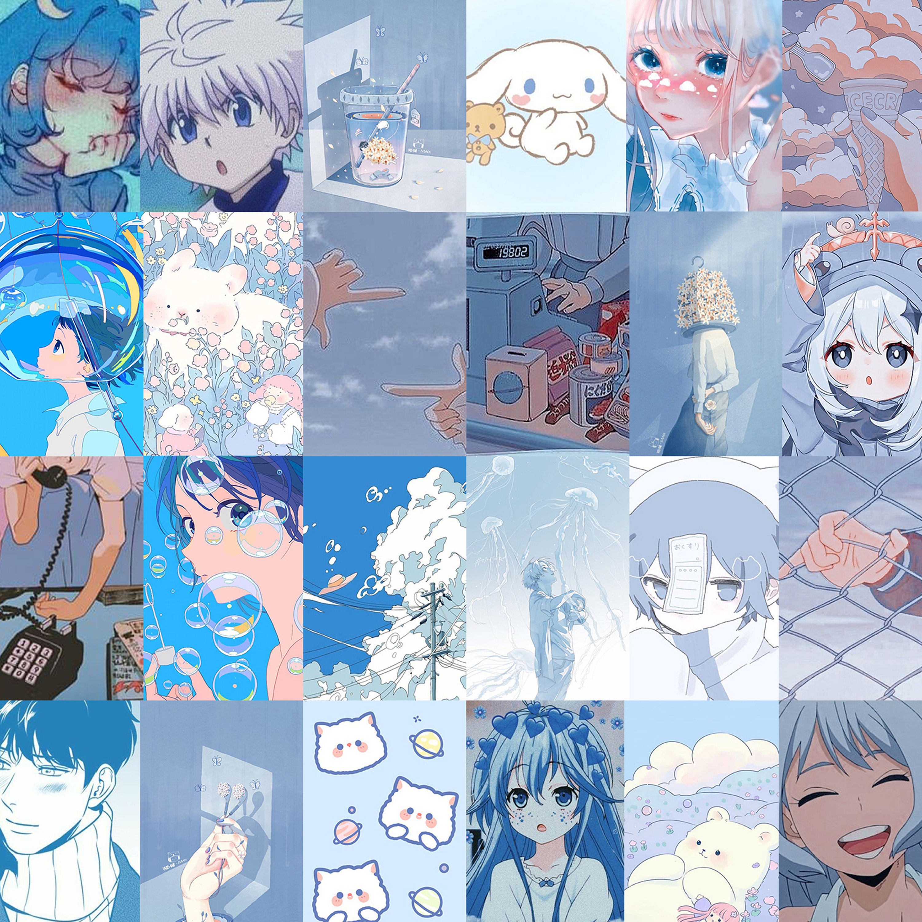  MeleBase Anime Wall Collage Kit Aesthetic 60 PCS Anime
