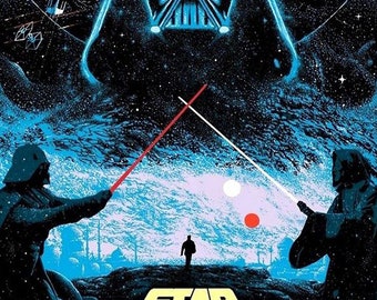 スター・ウォーズ映画ポスターコラージュ | SFウォールアート