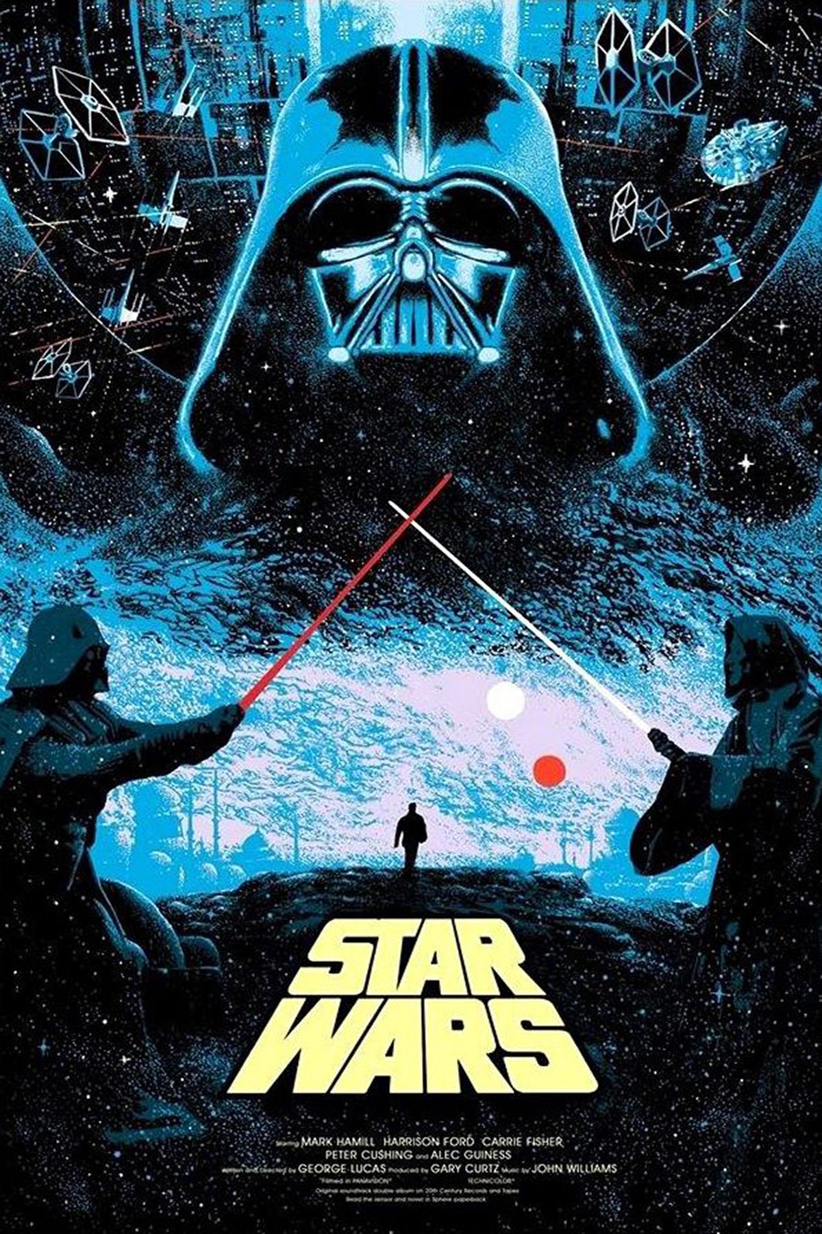 スター・ウォーズ映画ポスターコラージュ | SFウォールアート