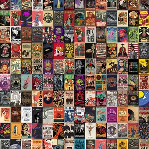 180|PCS | Punk Rock Metal Wall Collage Kit | Vintage Grunge Punk Aesthetic Prints | Retro Rock Metal Room Decor Poster Set -DIGITAL DOWNLOAD
