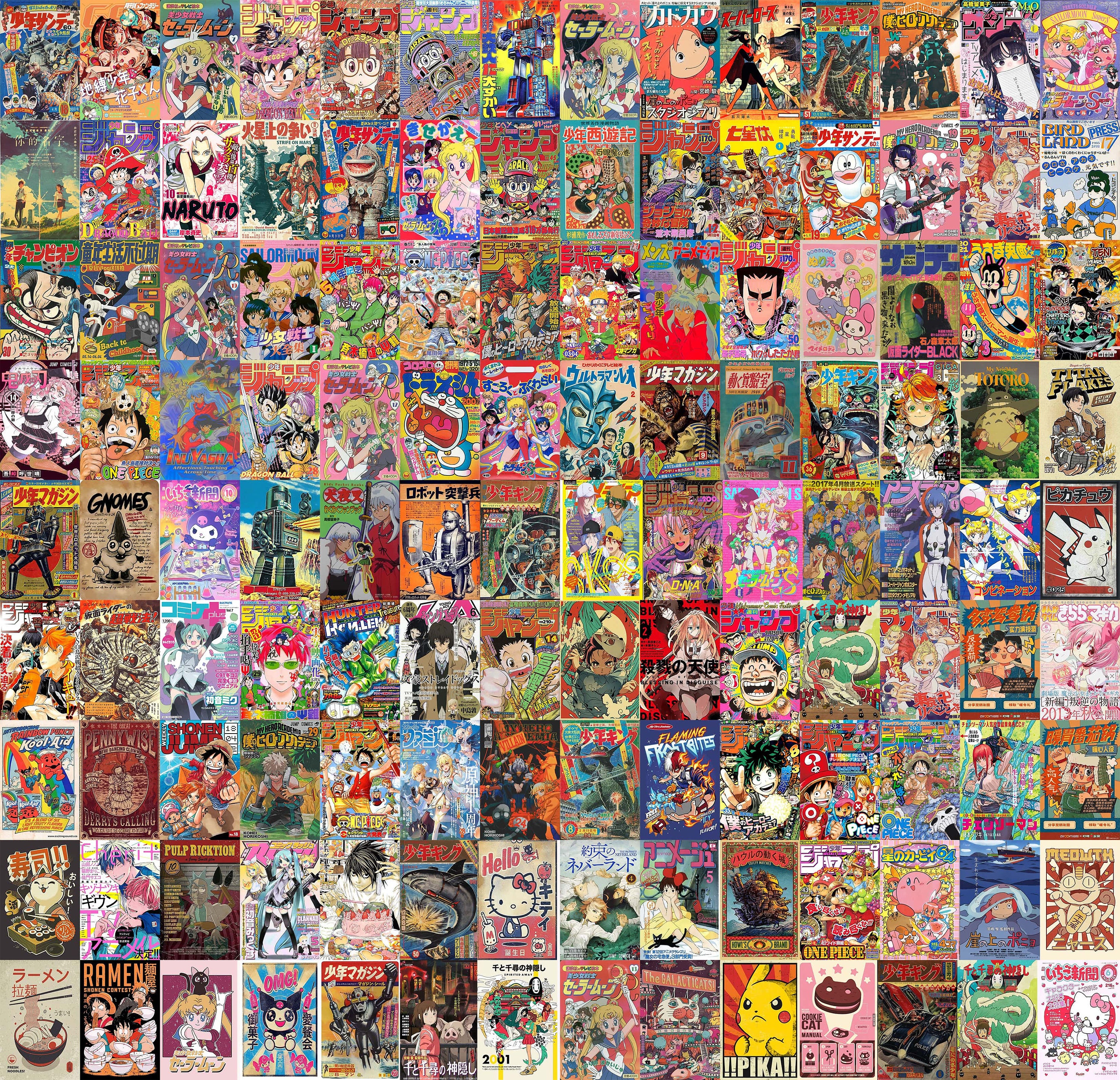  MeleBase Anime Wall Collage Kit Aesthetic 60 PCS Anime Room  Decor 4.2x6.2 inch Small Anime Posters Manga Collage Kit, Anime Pictures  for Wall Collage Kit (Art Deco): Posters & Prints