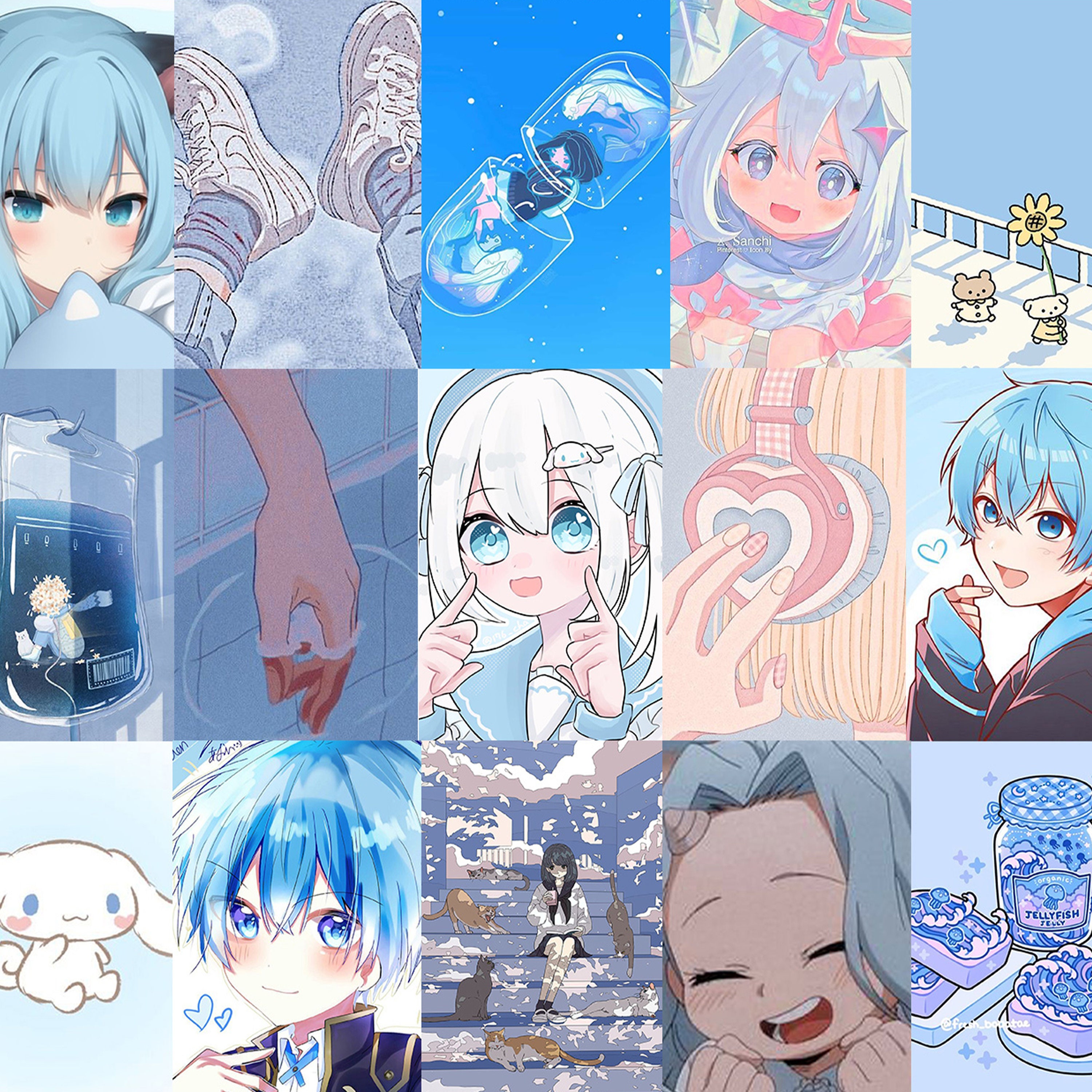  MeleBase Anime Wall Collage Kit Aesthetic 60 PCS Anime