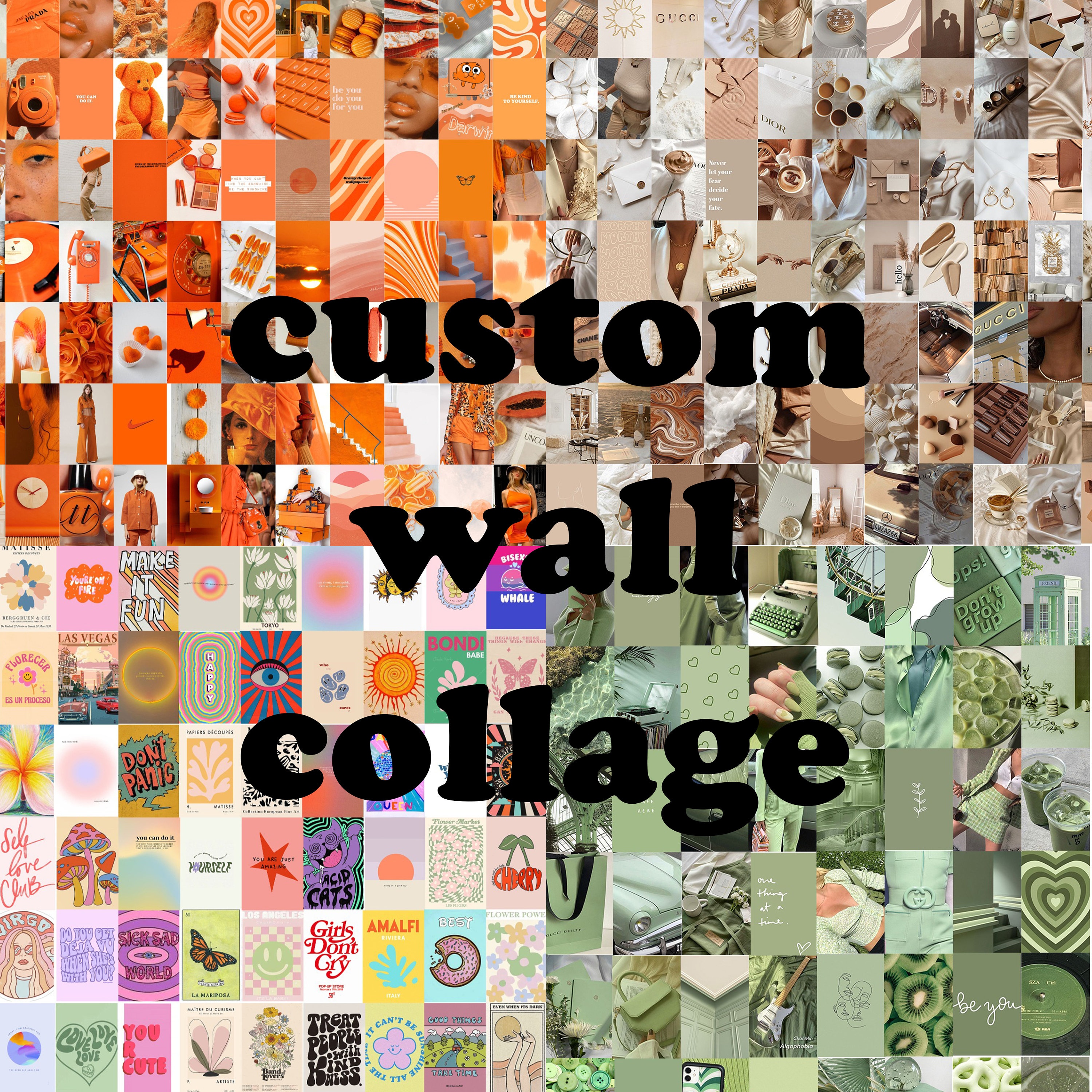 Personalized Aesthetic Collage Personalized Art Custom Drawing