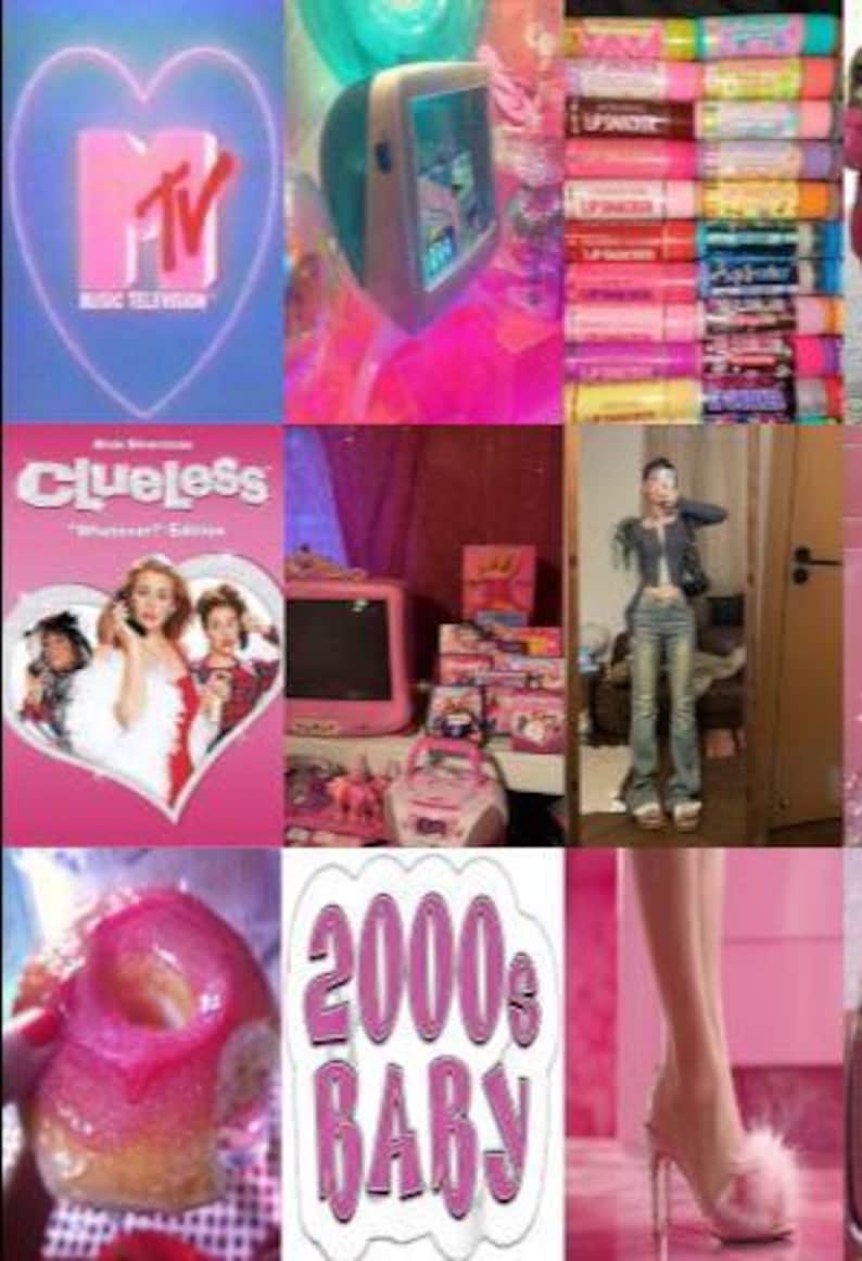 Y2K 2000s Aesthetic Wall Collage Kit - Early 2000s Inspired - Perfect ...