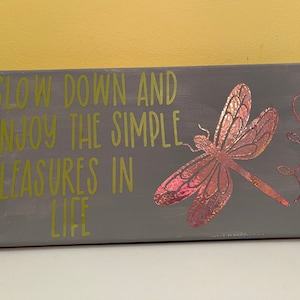 slow down-dragonfly