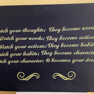 Watch your thoughts