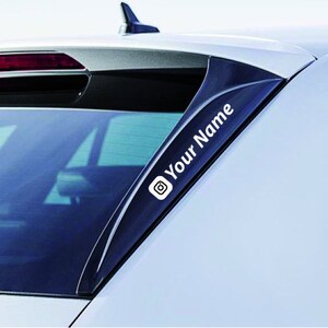 Sticker Personnalisé Découpé Sans Fond - Autocollant Vélo VTT, Moto & Casque Ski avec Instagram Custom Design