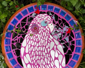 Mosaic Birdbath. Corella.