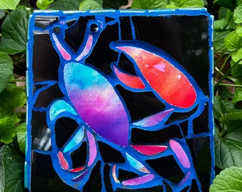 Crabby Mosaic Wall Hanging.