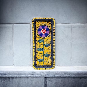 Long Rectangle Mosaic Birdbath.