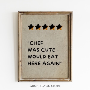 Aesthetic Kitchen Prints, Kitchen Quote Print, Kitchen Decor Cute, Kitchen Wall Art, Kitchen Decor Wall Art, Cooking Art, Chef Painting